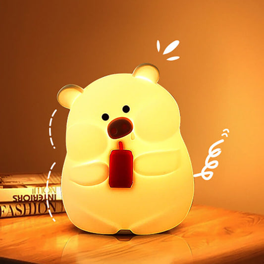 Cola Pig LED Squishy Nachtlicht Für Geschenk USB Wiederaufladbare Schweinlampe