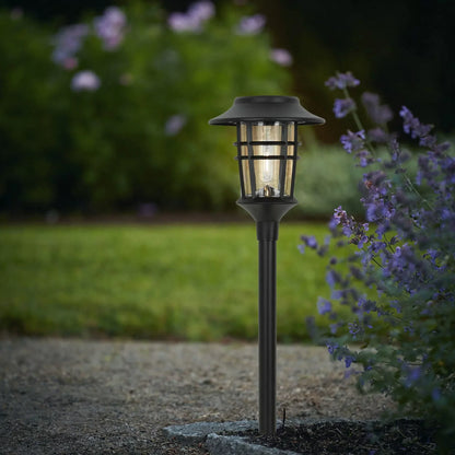 Set von 6 Solar-Gartenlichtern für atmosphärische Gartenbeleuchtung, betrieben mit Solarenergie