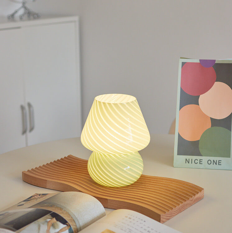 Murano Pilz Tischlampe