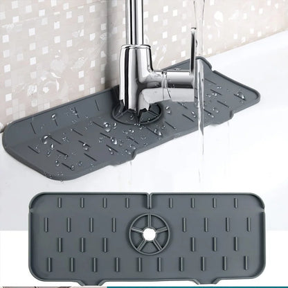 Luxora Silikon Wasserhahn Griff Tropfenfänger Tray - Flexibles Mat