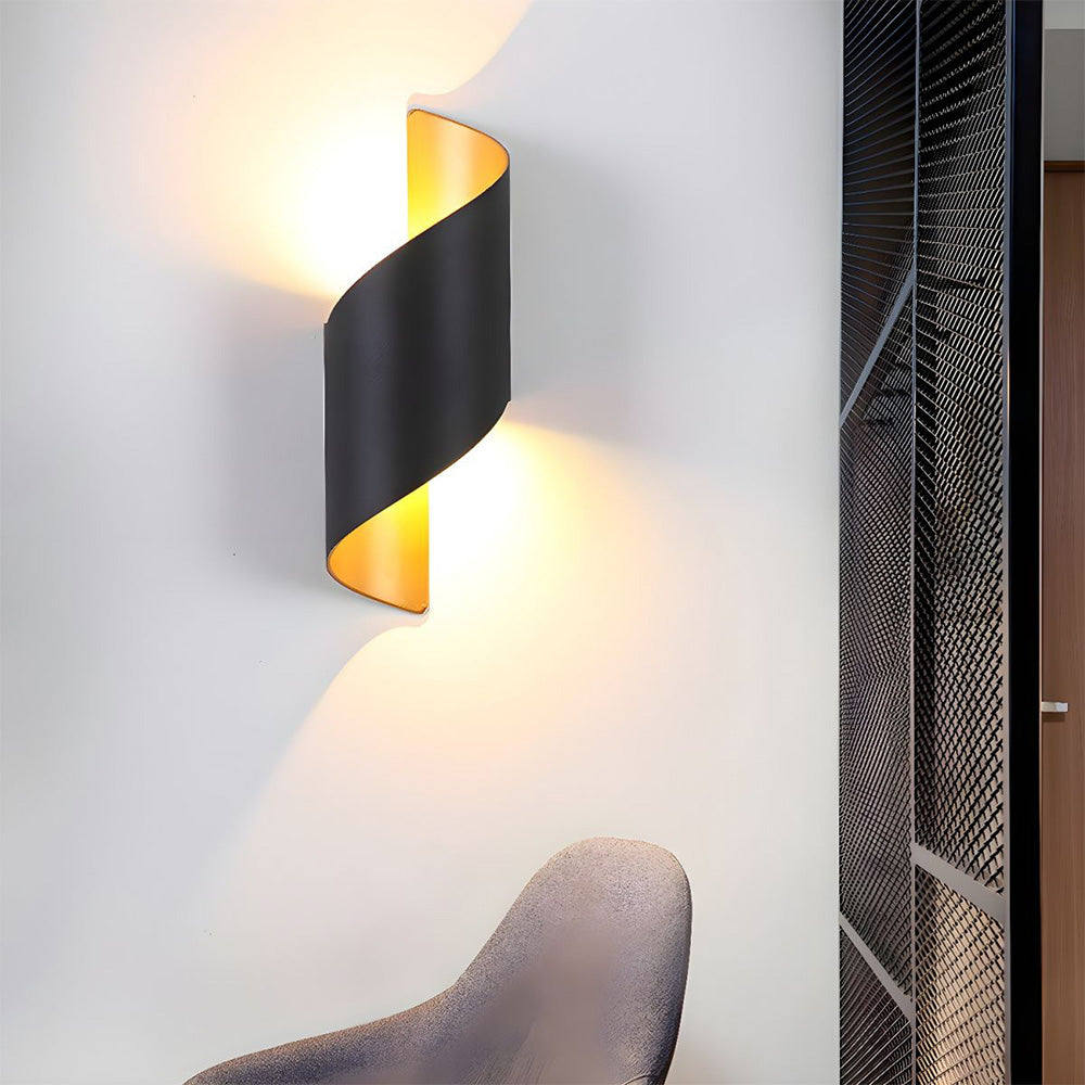 LED-Wandlampe mit minimalistischem Aluminiumdesign
