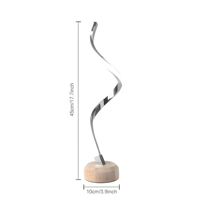Garduru Lampe – Moderne LED Holz Tischlampe