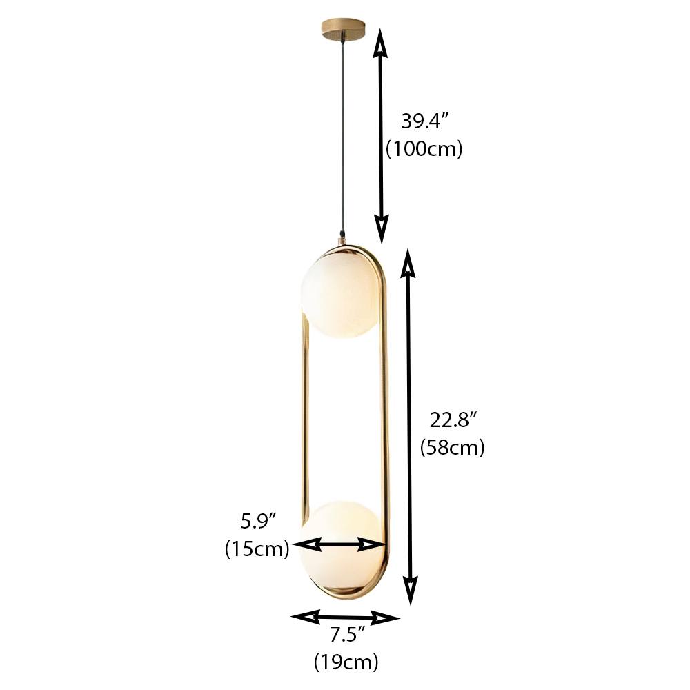 Garduru Drop Pendelleuchten – Moderne Messing Hängeleuchte für einen luxuriösen Akzent