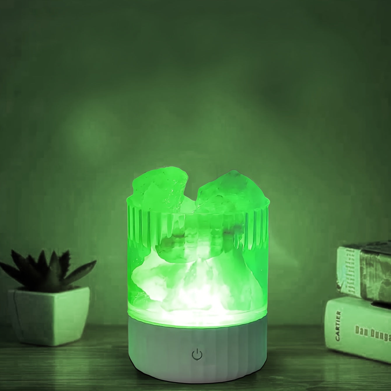 Himalayan Saltlampe - Weiches, Gemütliches Farbwechsel-Nachtlicht für Romantische Atmosphäre