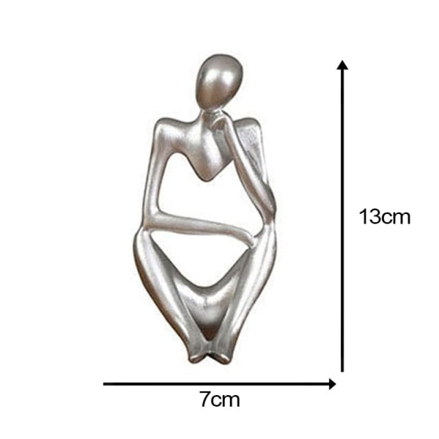 Abstrakter Denker Statue