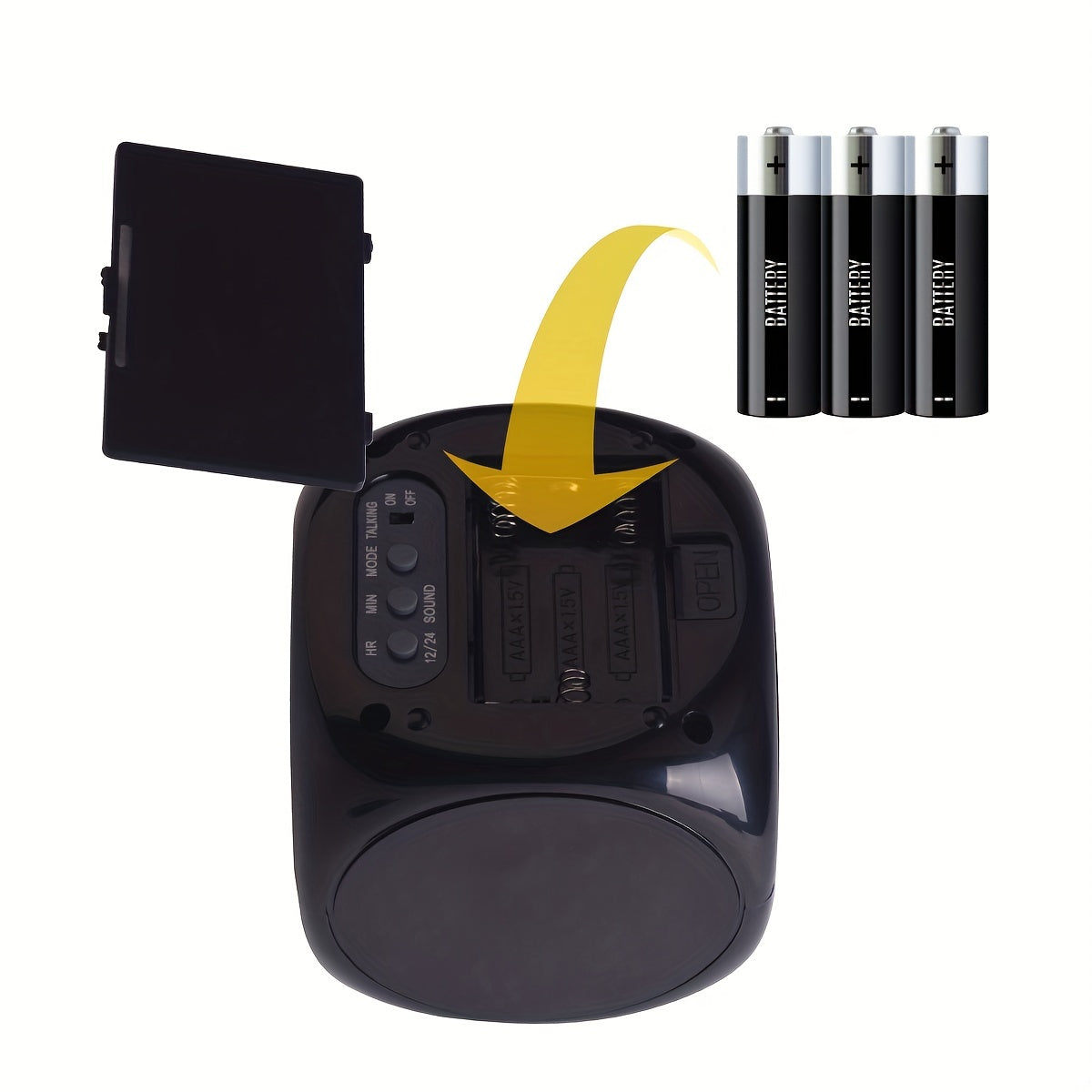 Garduru - Digitale Projektionsuhr mit LCD-Display und Slaaptimer