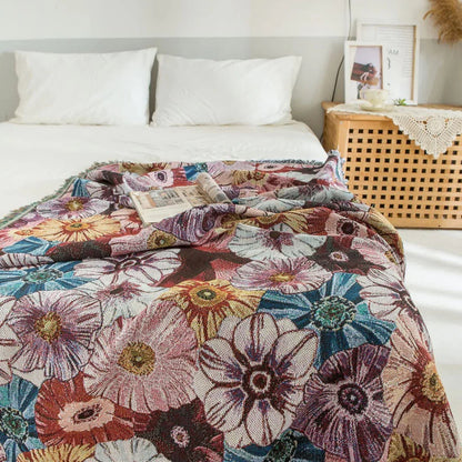 Vintage Flora Gewebte Quastenwandlecke