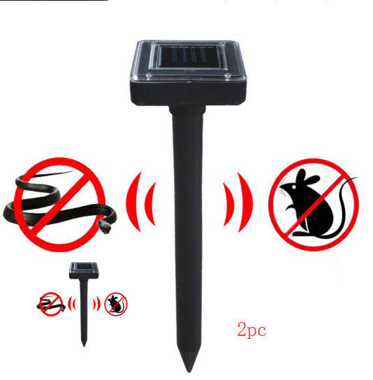 Solarbetriebene Schlangen- und Schädlingabwehr – Ultraschallgerät für den Garten