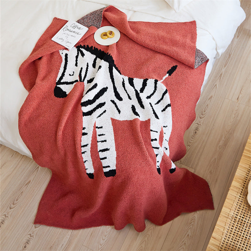 Cartoon Zebra Kuscheldecke