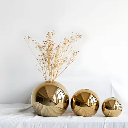 Opulente Goldene Ballvase Kollektion