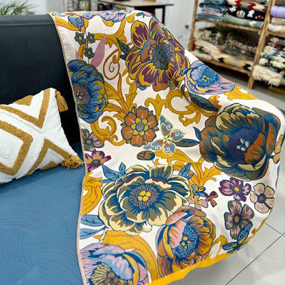 Blühende Blumen Wendbares Badetuch