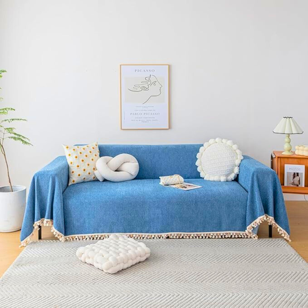 Elegante Plüschsofa-Decke Schutz