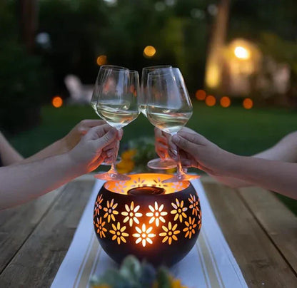 Floral LED Tischlampe - Elegantes dekoratives Kerzenlicht für stilvolle Wohnkultur