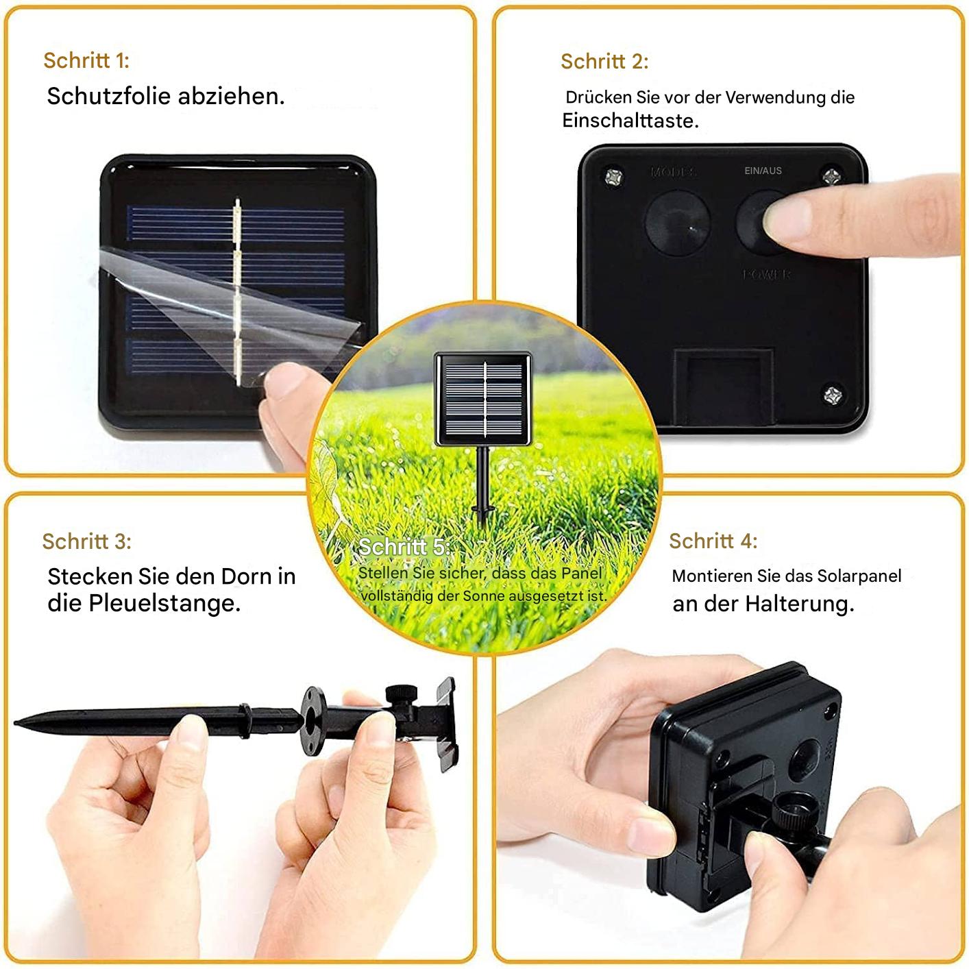 LED Solar-Lichterkette – Stimmungsvolle Außenbeleuchtung