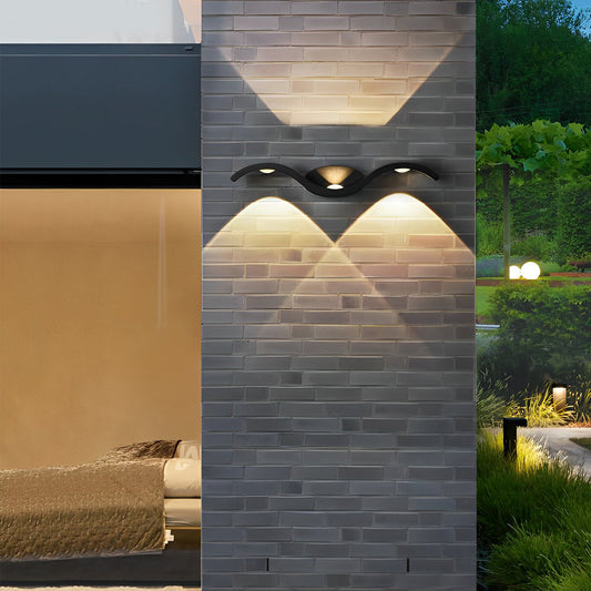 Wandleuchte Modern Außen LED Hoch-Und-Runter Lampe