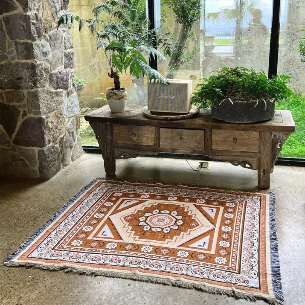 Bohemian Wüstenmirage Wurfdecke