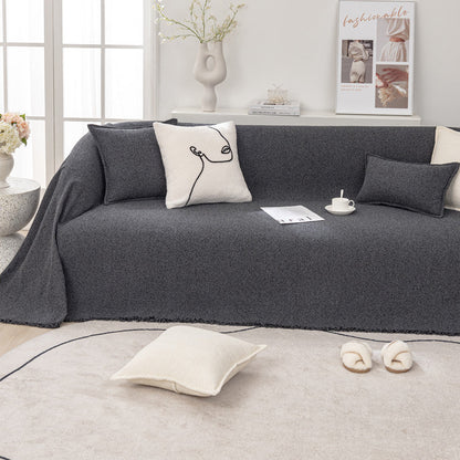 Loop Garn Leinenstoff Sofa/Couch Wurfdecke