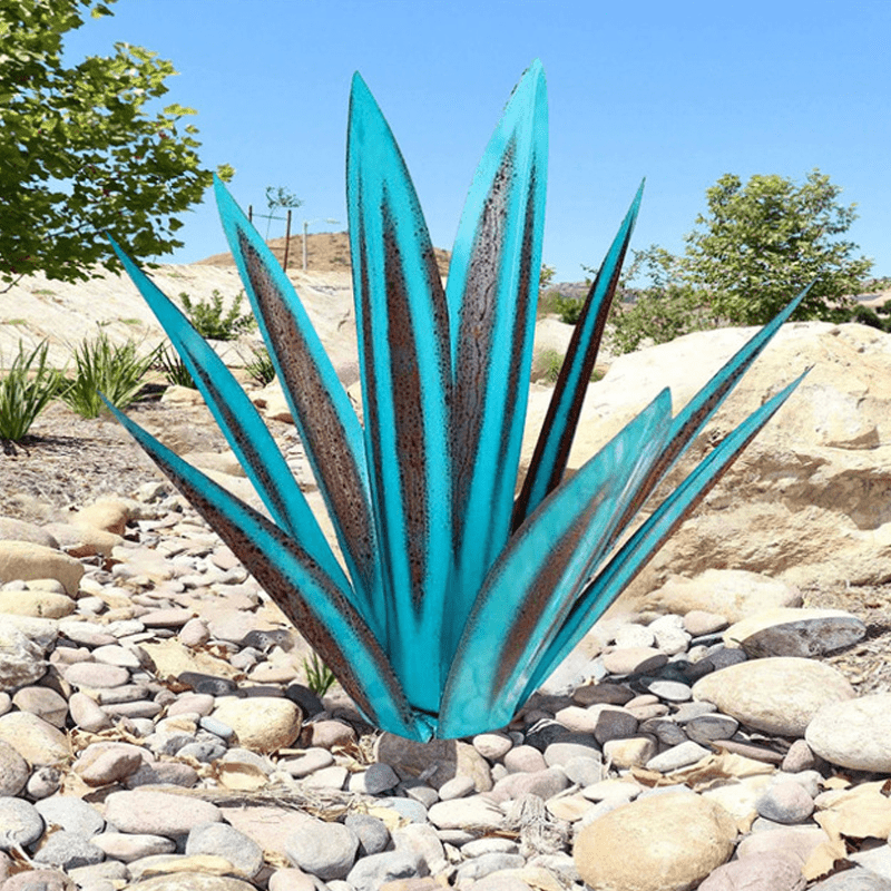 „Handgefertigte, wasserdichte Agave Lampe – Nachhaltige Gartenbeleuchtung“