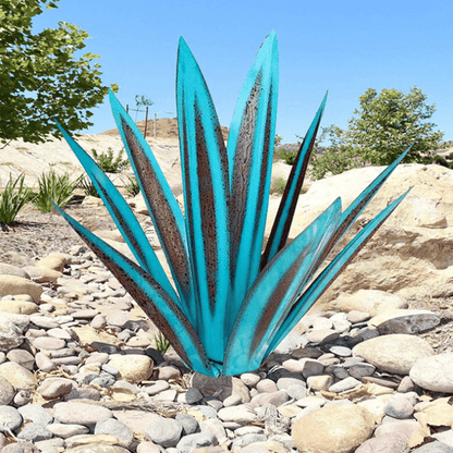 „Handgefertigte, wasserdichte Agave Lampe – Nachhaltige Gartenbeleuchtung“