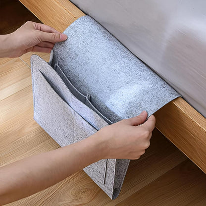 Multifunktionaler Filz Nachttisch Organizer – Platzsparende Aufbewahrungslösung für Schlafzimmer und Büro
