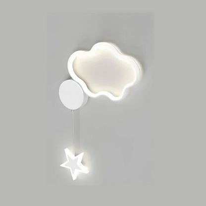 Garduru - Fantastische Wandlampe mit Wolken, Sternen und Mond für eine beruhigende Atmosphäre