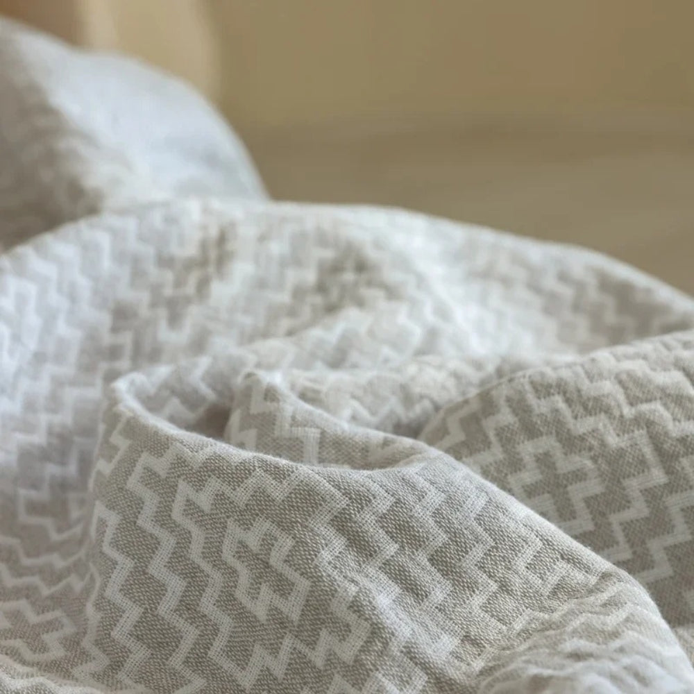 Gemütliche Maze reine Baumwoll-Decke