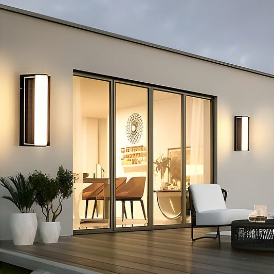 Moderne Solar-LED-Wandleuchte