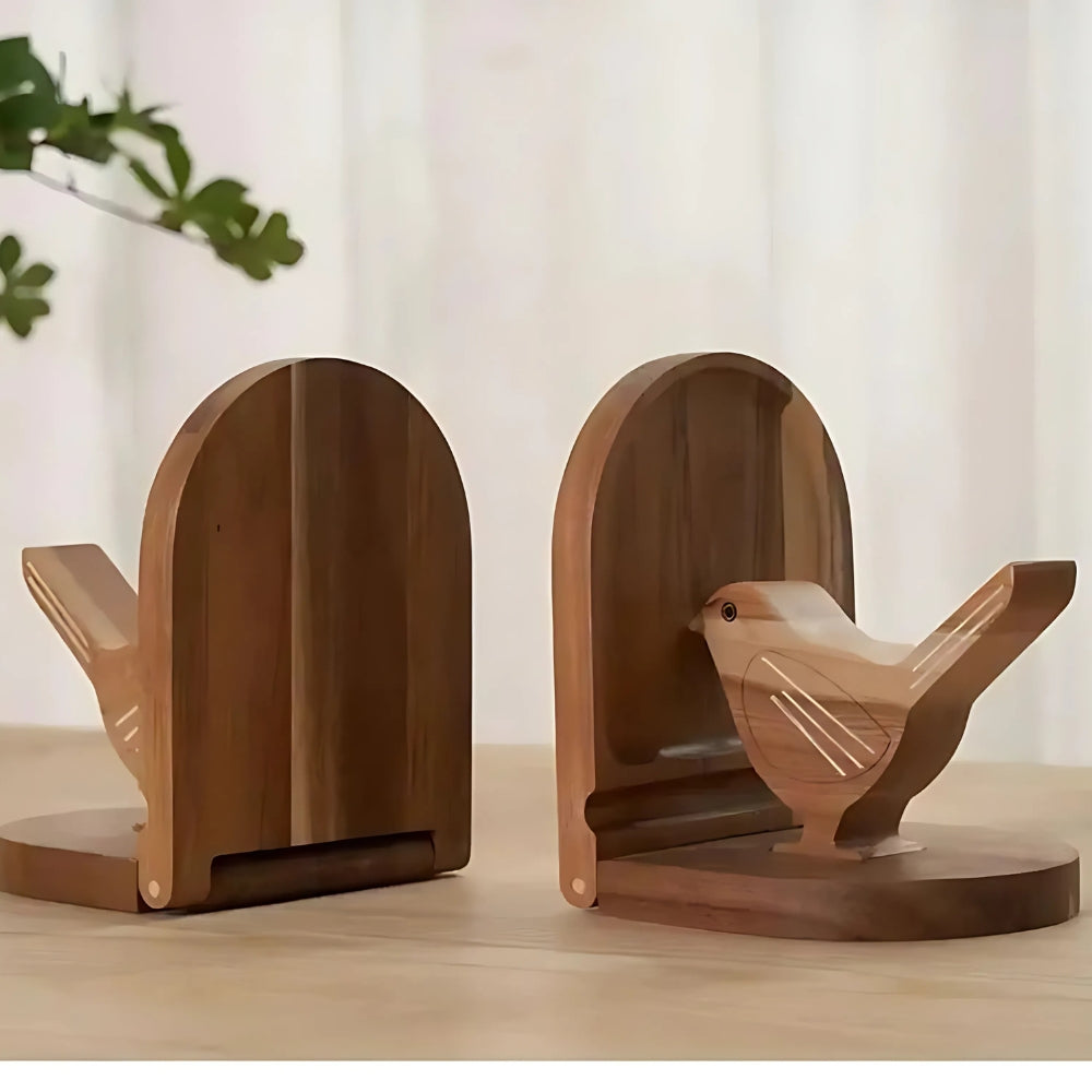 Sparrow Bird Holz Multi-Use Buchstützen