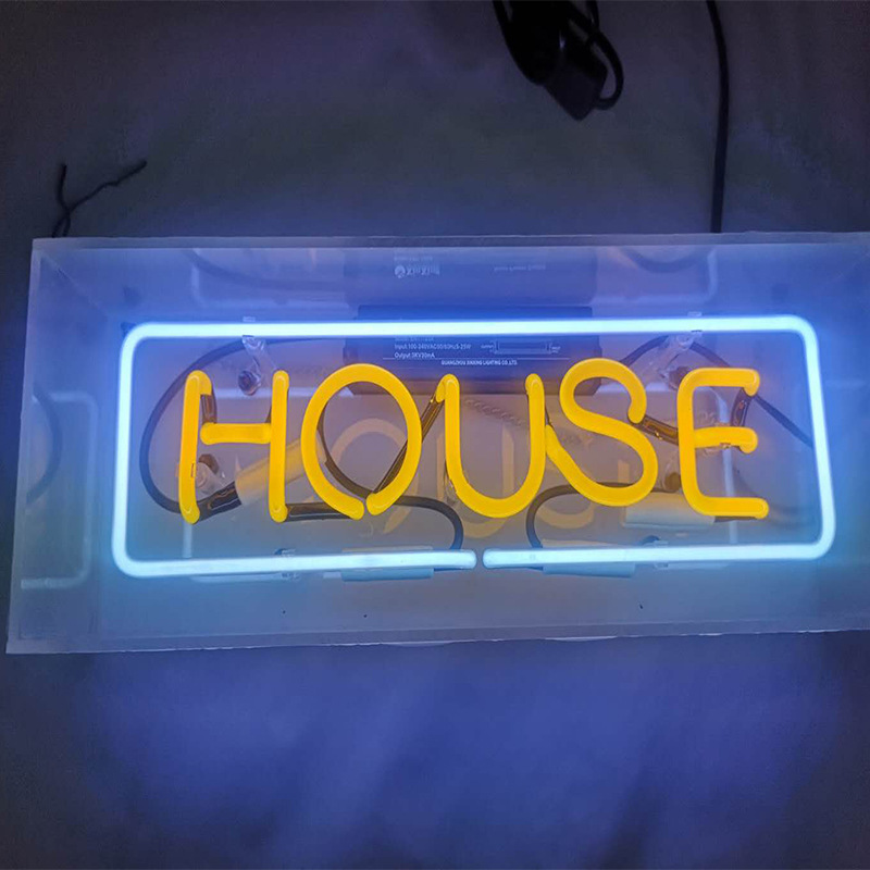 Neon Schild Acrylglas – LED Lichtbox für Wohnzimmer & Schlafzimmer, dekorative Tischlampe