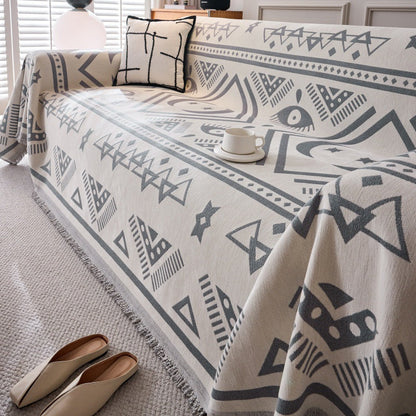 Bohemian Space Geometrischer Sofa-/Couchbezug