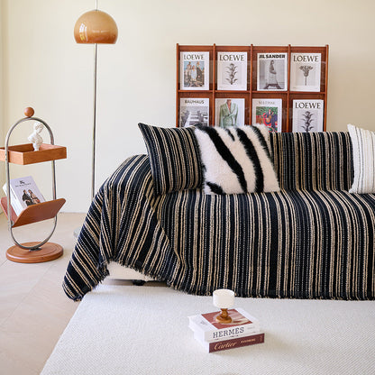 Traces of Lines Chenille Sofa/Couch Bezug