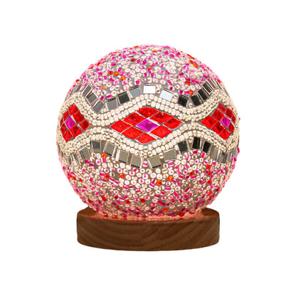 Mosaik Tischlampe Dimmbar Elegantes Design für Wohn- und Büroschmuck
