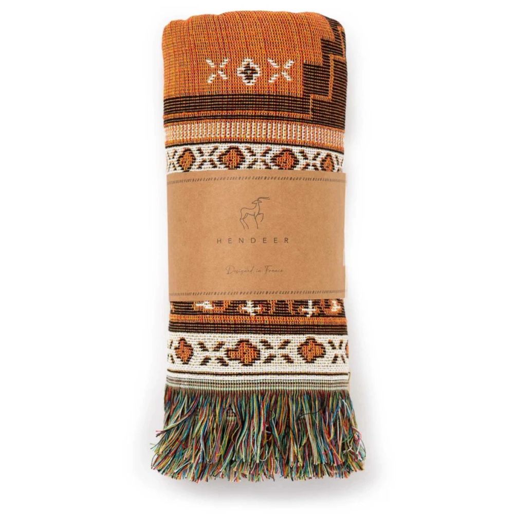 Boho Chic gemustertes Überwurfdecke