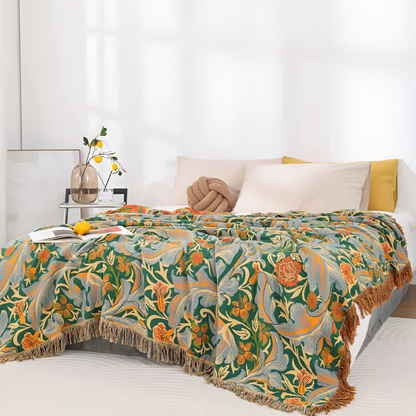 Vintage Floral Wandteppich Throw-Decke
