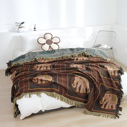 Bohemian Elefantenmuster Quastendecke