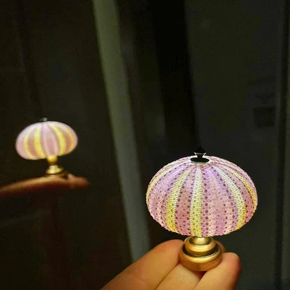 Garduru Seeigel Nachtlicht – Eine einzigartige, von Vintage inspirierte Handwerks- und Dekorlampe