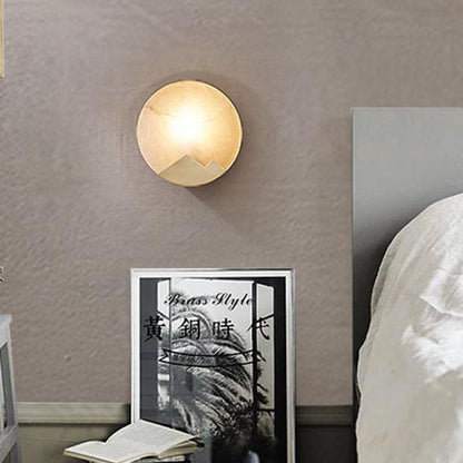 Wandlampe LED Nordic Minimalistisch - Lampe aus Marmor und Messing mit Dimmer