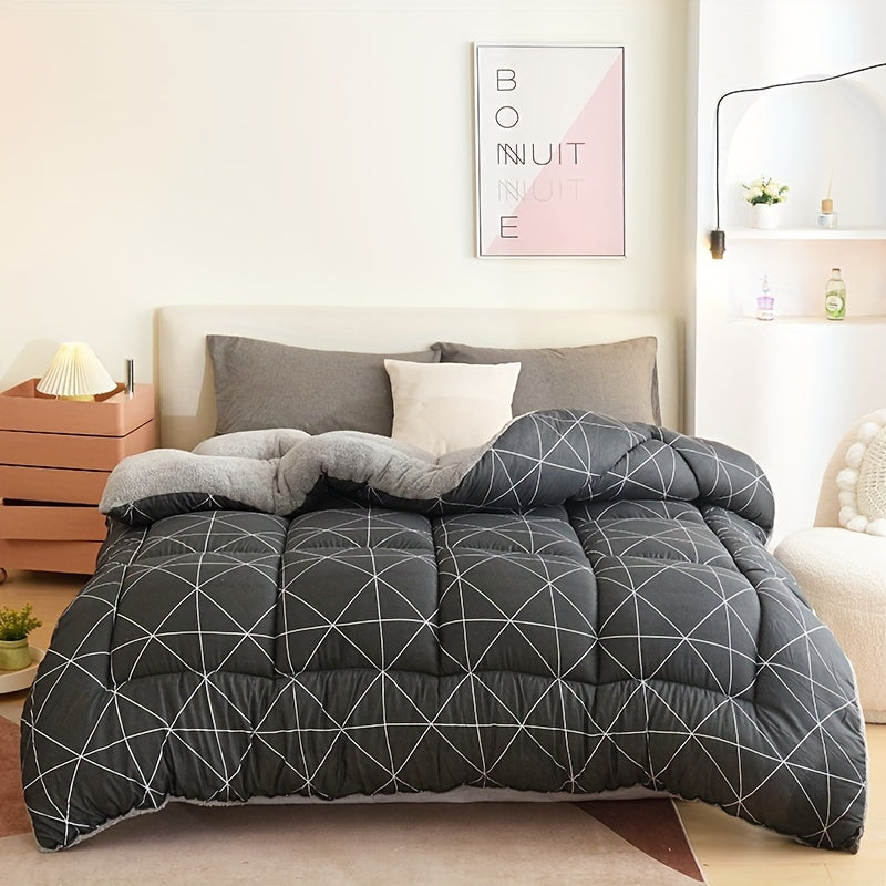 Garduru - Reversible Bettdecke mit geometrischen Mustern für alle Jahreszeiten
