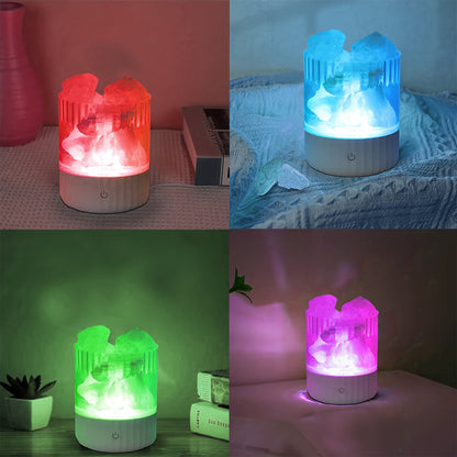 Himalayan Saltlampe - Weiches, Gemütliches Farbwechsel-Nachtlicht für Romantische Atmosphäre