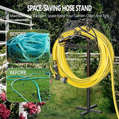 Garten-Schlauchhalter, Schwerlast-Metall-Wasserschlauchhalter