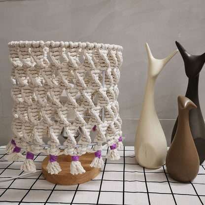 Garduru - Handgemachte Touwlampe mit Warmer LED-Beleuchtung für Gemütliches Ambiente