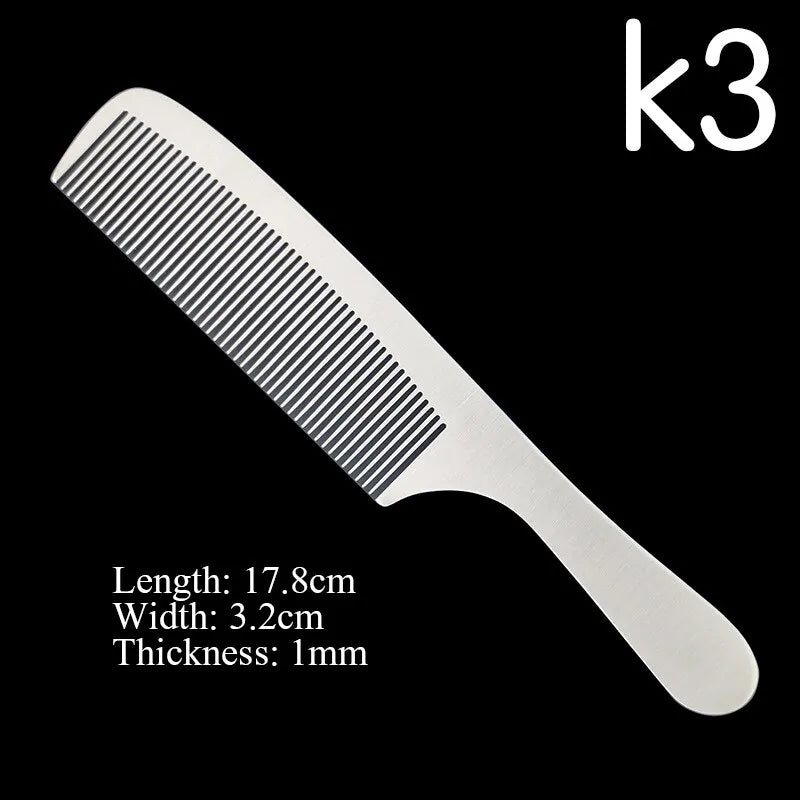 Stainless Steel Barber Kamm – Präzises Entwirren & Ergonomisches Design – Langlebig & Stilvoll