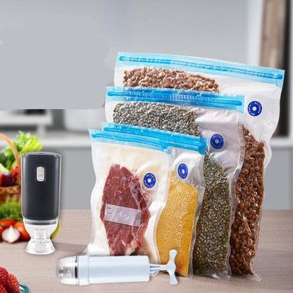 10 wiederverwendbare Vakuumlagertaschen für Lebensmittel – BPA-frei und luftdicht verschlossen