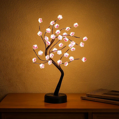 Bonsai Lampe LED Kirschblüte