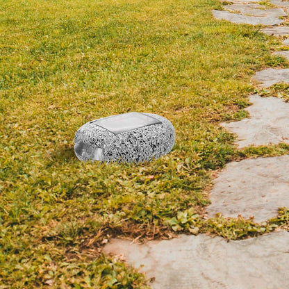 Solar LED Steinleuchte für Garten und Wege – Wetterfeste Wegbeleuchtung im Naturstein-Design