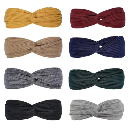 Verdrehte gerippte Haarbänder – Boho-Stil