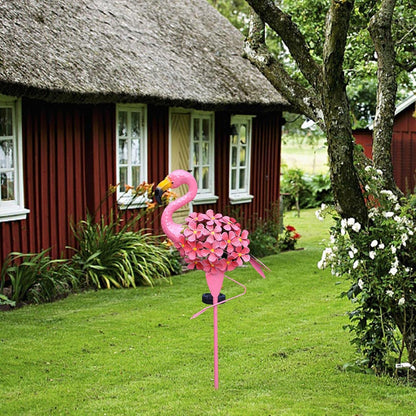Royelux Flamingo Solar Stake Light - Dekorative Metall Gartenlampe