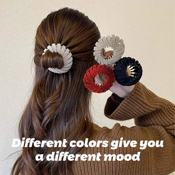 Chic Samt Haarklammern – Set von 3