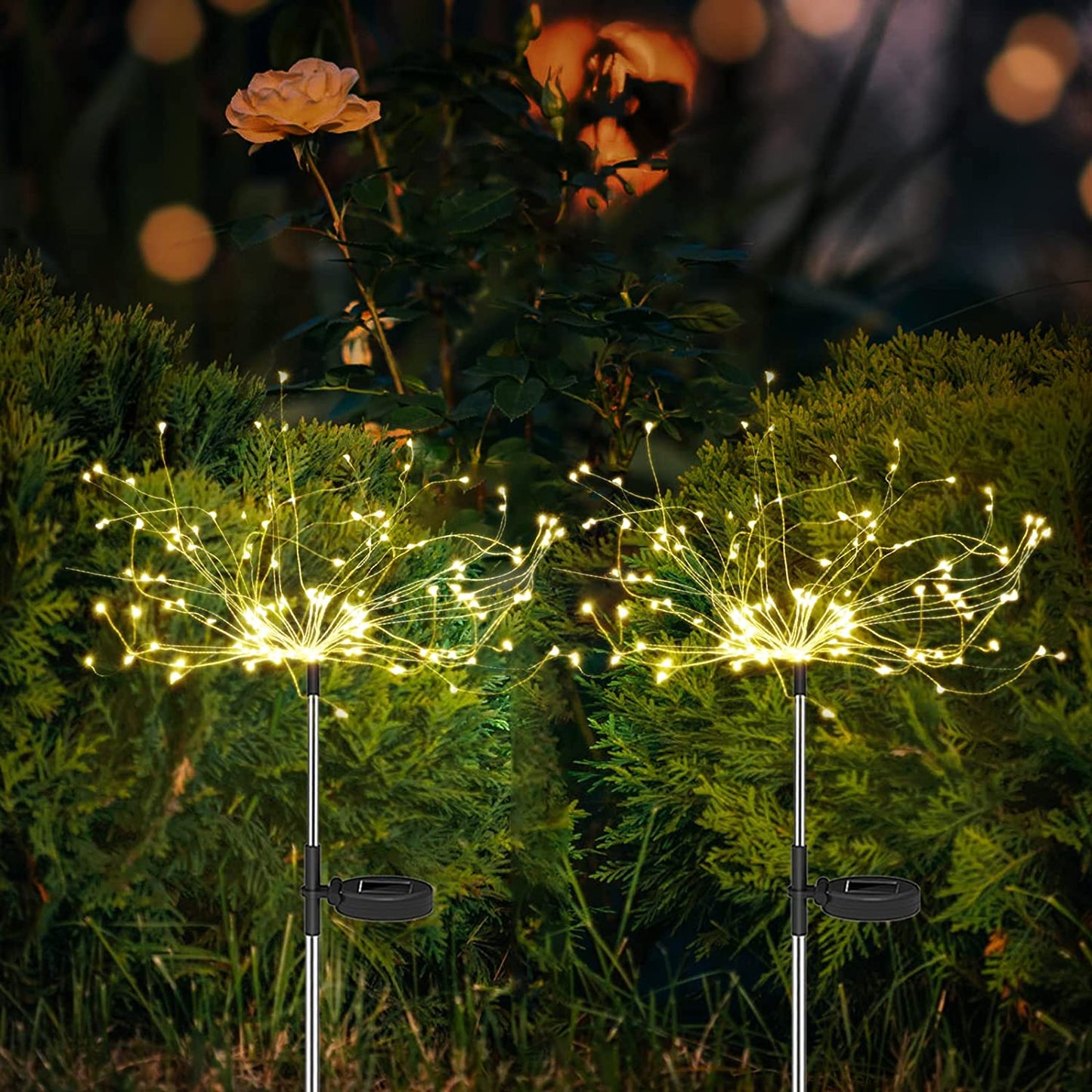 Solar Gartenlicht Feuerwerksstil für Außendekoration und Atmosphäre