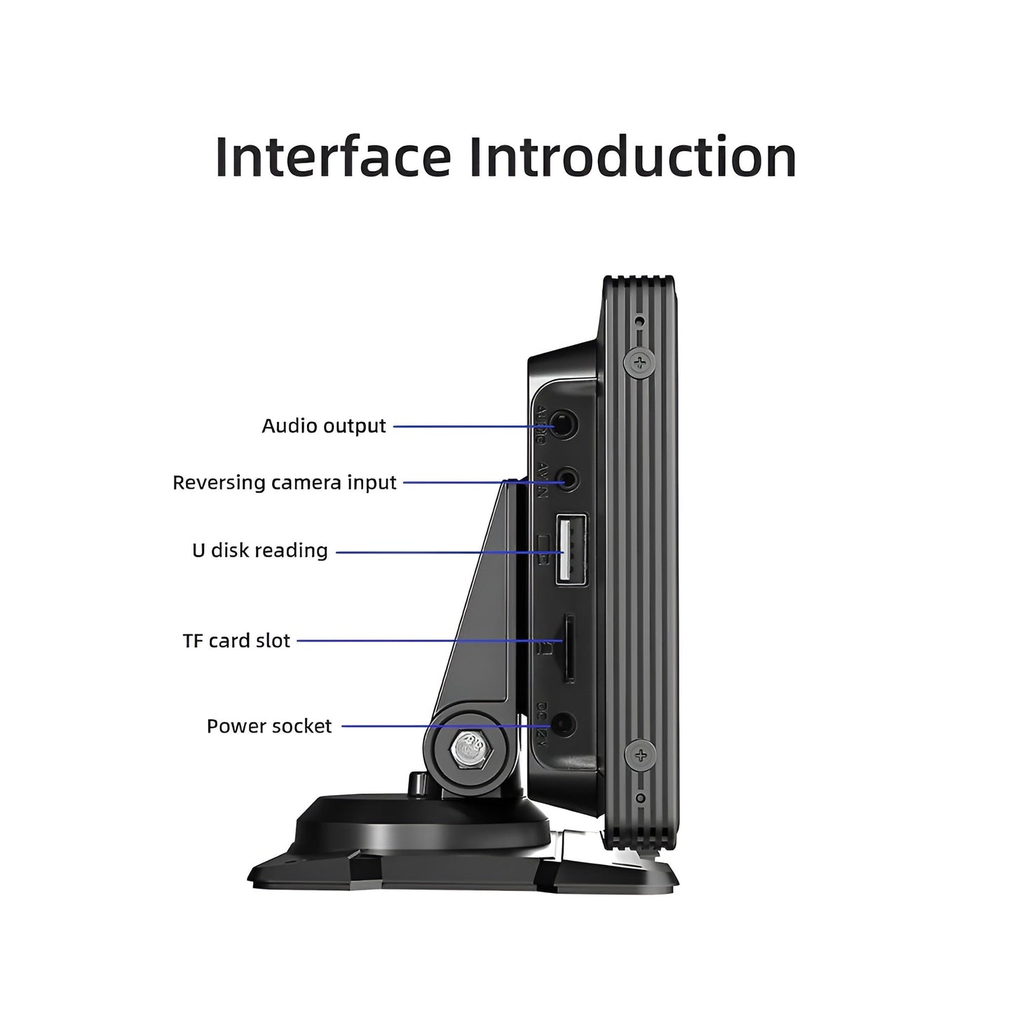 Tragbares kabelloses Carplay-Bildschirm-Stereo 10,3 Zoll HD